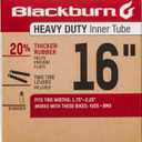Blackburn 16" x 1.75-2.25" Schrader Heavy Duty Bicycle Inner Tube with tire levers