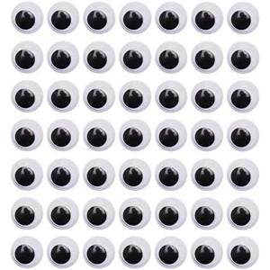 DECORA 1000pcs 7mm Wiggle Googly Eyes with Self-adhesive for Scrapbooking DIY Crafts Toy Accessories