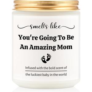New Mom Gifts for Women After Brith, Mom to Be Gifts, Pregnancy Pregnant Gift for First Time Mommy, 7oz Soy Wax Lavender Scented Candle