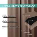 NICETOWN Full Shading Curtains 90 inches Long 2 Panels Set for Windows, Super Heavy-Duty Black Lined Blackout Curtains for Bedroom, Privacy Assured Window Treatment (Cappuccino, 52 inches W)