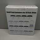 Youngever 18 Pack 1 Cup Small Food Containers with Lids, 8 Ounce Food Storage Containers, Condiment, and Sauce Containers with Lids Labels (Urban Colors)