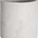 Plant Pots - 7.7 inch Cement Planters Indoor - Modern Grey Flower Pot with Drainage Hole - Home Office Decor (Gray)