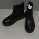 Dunes Women's Chase Chelsea Pull on Boot, Wide Widths (7M, Black)