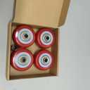 2.5 Inch Caster Wheels Heavy Duty Lockable Bearing Plate 4 PCS Shelf Replacement for Platform Trucks Cart Furniture Workbench up to 220LBS/100KG