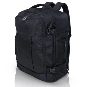 Under Seat 18x14x8" Maximum Carry on Sized Backpack Luggage Bags for American Airlines, Spirit, Frontier & South West Airline black
