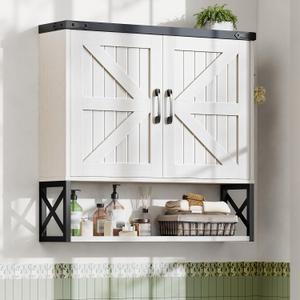 Vabches Bathroom Wall Cabinet, Farmhouse Medicine Cabinet, Rustic White, 
Product Dimensions	7.87"D x 31.5"W x 30.31"H