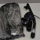 Snorkeling Gear for Adults Men Women,4 in 1 Snorkel Set with Panoramic View Diving Mask Anti-Fog Anti-Leak,Dry Top Snorkel,Fins and Travel Bag for Swimming,Snorkeling and Travel Diving (ML/XL, BLACK)