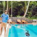 Stainless Steel Hook for All Robotic Pool Cleaner, Metal Pool Hook for Poles - Easy Attach to Telescopic Poles, Pool Accessories for Pool Vacuum Robot Including Cordless, Above Ground, and Underwater