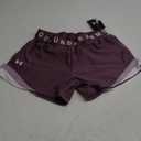 Under Armour Women's Play Up TriCo Shorts 3.0, Ash Plum (554)/White, X-Small