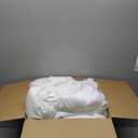 Bedsure Oversized Queen Comforter Set - White Comforter, Boho Tufted Shabby Chic Bedding for Kids, 3 Pieces Vintage Farmhouse Bed Set for All Seasons, Fluffy Soft Bedding with 2 Pillow Shams