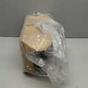 Mid Century Glass Table Lamp,Dimmable Desk Lamp,LED Bulb Included,Timer Build-in,Cognac Amber Ribbed Glass