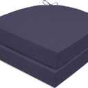 Outdoor Chair Cushions Set of 2, Waterproof Foam Patio Seat Cushions with Ties for Garden Sofa & Dining Furniture, 3-Year Color Fastness, 16x17x2 Inch, Grey