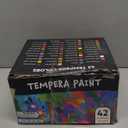 JOYIN Washable Tempera Paint Set for Kids 42PCS, Non Toxic Liquid Paint with 15 Brushes and 4 Palettes - Art Supply for Kids for Arts and Crafts Project, Finger Painting (2 oz Each)