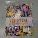 BTFBM Womens Spring 2026 Casual Maxi Dresses Short Sleeve Smocked Tiered Floral Boho Long Beach Dress with Pockets (Yellow, XXL)