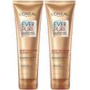 L'Oreal Paris Sulfate Free Shampoo and Conditioner for Dry Hair, Triple Action Hydration for Dry, Brittle or Color Treated Hair, Apricot Oil Infused Hair Care, EverPure, 8.5 Fl Oz, Set of 2