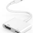 [Apple MFi Certified] USB C to HDMI Adapter for iPhone 17 16 15, Type C Digital AV Adapter 4K UHD Thunderbolt to HDMI Adaptor Sync Screen Connector for iPhone 17 16 15 Pro Max to TV Monitor Projector