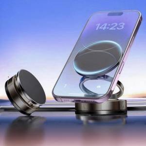 2025 Upgraded Vacuum Magnetic Car Phone Holder 360 Rotation Foldable Suction Cup Mount for MagSafe Cell Phone Holders for Your Car/Gym for iPhone & Android