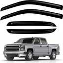 Window Rain Guards Guard car Shield auto deflectors,rainguards Compatible with 2014-2018 Silverado/Sierra