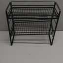 zccz 2-Tier Bathroom Organizer, Ideal as a Kitchen or Bathroom Countertop Organizer - Black Finish Makeup Organizer for Vanity - Black Finish Kitchen and Bathroom Storage Organizer