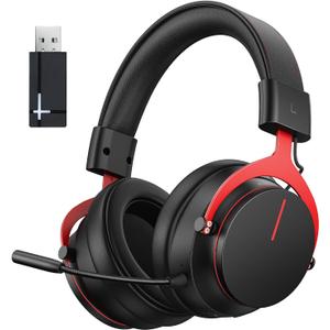 Inwa PS5 Headset Wireless with Game/Chat Balance Mixer, Lower Latency 5.8GHz Tech, 7.1 Surround Sound, Protein Soft Earmuffs, Detachable Mic, Works with PS5, PS4