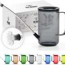 Small Watering Can Indoor Plants with Long Spout (1L, Gray)