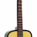 5.15" Wooden String Miniature Guitar Hanging Ornament Mini Musical Instrument Replica Music Birthday Gifts Holiday Tree Home Decoration Display Ornament Model (5.15" Acoustic Guitar)