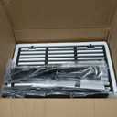 QuliMetal 66095 Grill Grates & 66032 Flavorizer Bars Replacement Parts for Weber Genesis II 300 /LX 300, GS4 Genesis II E-310 E-315 S-335 Series Grills