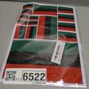 QQSD African Afro American Flag Sticker Decal in Multiple Sizes, 3 Pack, 11.7 x 8.3 Inches