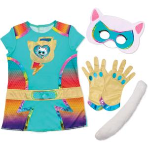 Disney Jr. SuperKitties Bitsy Super Dress Up Set, 5-Pieces, Pretend Play, Toy for Fans, Girls, Kids, Ages 3 and Up by Just Play, Kids Toys for Ages 3 Up by Just Play