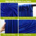 Wokceer Royal Blue Backdrop Curtain for Parties 10x8FT Photo Backdrop Drapes for Wedding Party Curtain Backdrop for Photoshoot Baby Shower Birthday Photography Background 2 Panels 5x8FT