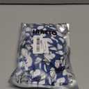 INNELO Luxury Shower Cap for Women Reusable Waterproof, Double Layered Shower Hair Cap with Adjustable Elastic Strap, Large Satin Lined Shower Bath Cap for Long Curly Straight Hair, Blue