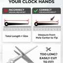 High-Torque Clock Mechanism Kit DIY Large Wall Clock Repair & Replacement Suitable for 20" to 24" Clocks Extra-Long Shaft Motor with 10-Inch Hands Battery Operated