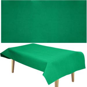Mixweer 2-Piece Felt Game Table Cover Set - Rectangle 36 x 72 Inch Green Card Poker Table Cloth, Foldable Mahjong Mat for Casino Accessories, Ideal for Poker, Dominoes, and Card Games