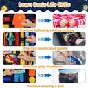 Toddler Busy Board Montessori Toys: for Toddlers 1-3 Year Old Educational Activity Book Sensory Board Travel Toy Ages 3-4 3-5 Learning Fine Motor Skills Preschool Quiet Book Gift for Boys Girls Kids