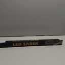 Lightsaber Rechargeable 7 RGB Color Metal Hilt Dueling LED 38inch Light Saber for Adults Cosplay Accessories with Sound Mode (Silver)