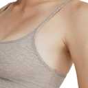 Organic Basics Women's Core Organic Cotton Cropped Singlet Camisole Top (Large, Gray)