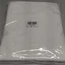 Extra Long White Textured Woven Fabric Boho Shower Curtain with Tassels 72 x 78 Modern Farmhouse Minimalist, Tufted Chevron Striped Shabby Chic, Water Resistant Cloth Curtain for Bathroom, Hotel Decor