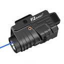 EZshoot 800 Lumens Pistol Light Laser Combo Rechargeable, Pistol Flashlight with Slidable Rail Compatible with GL and Picatinny Rail, Gun Light with Blue Laser Beam