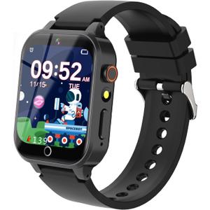 Cosjoype Smart Watch for Kids with 26 Puzzle Games HD Touchscreen Camera Video Music Player Habit Tracking Pedometer Alarm Flashlight 12/24 hr Educational Toys Birthday Gift for Girls Boys Ages 8 9 10