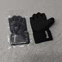 ihuan Ventilated Weight Lifting Gym Workout Gloves with Wrist Wrap Support for Men & Women, Full Palm Protection, for Weightlifting, Training, Fitness, Hanging, Pull ups (X-Small, Black)