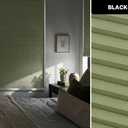 LazBlinds Cordless Cellular Shades, No Tools No Drill Blackout Honeycomb Shades Pleated Blinds for Windows, 36" W x 64" H, Green