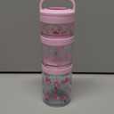 Portable & Airtight Food Storage Containers | 3-Piece Stackable Jars with Twist-Lock Lids | 60 oz Leak-Proof BPA-Free Jars for Snacks, Formula & Powder