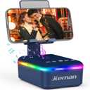 JTEMAN Gifts for Men Women,Cell Phone Stand with Bluetooth Speaker,LED Light,and Lanyard,Cool Tech Gadgets,Unique Birthday Gifts for Men Husband Mom Dad-Blue