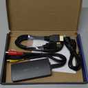 RuiPuo RCA to HDMI Converter, AV to HDMI Adapter Support 1080P, PAL/NTSC Compatible with WII/WII U/PS one/PS2/PS3/STB/Xbox/VHS/VCR/Blue-Ray DVD ect.