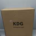 KDG 15.8" Low Profile LED Ceiling Fans with Light, Reversible Flush Mount with Remote and 6 Winds Speeds Fan Lighting, 3 Colors Dimmable for Bedroom, Living Room, Kids, Dinning Room, Kitchen (Gold)