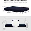 Outdoor Cushion Covers Set,8PCS Patio Furniture Couch Seat Slipcovers, Replacement for Sofa Sectional Chair (Cover Only)