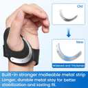 Velpeau Flexible CMC Thumb Brace - Soft Rubber Thumb Splint for Arthritis Pain and Support, Comfort Cool Thumb CMC Restriction Splint, Thumb Stabilizer for CMC Joint for Women and Men (Right Hand - M)