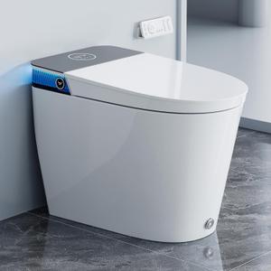 HOROW Artistic Bidet Toilet, Smart Toilet with ADA Chair Height, MAP 1000g Powerful Flush, Auto Open/Close Lid, Instant Warm Water, Elongated Heated Seat, Deodorization