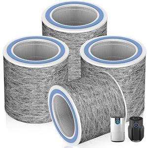 HP152 HP102 HEPA Replacement Filter for Shark Air Purifier HP152 & HP102 & HP102PET & HC452 & HP132 & HC450 & HC451,3-in-1 H13 True HEPA Activated Carbon Pre-Filter,Compare Part #HE1FKPET, HE1FKBAS