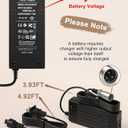 24V 5A 3-Pin Male XLR Connector Battery Charger Compatible with Jazzy Power Chair,Pride Mobility Scooter,Lakematic,Drive Medical,Golden Technologies,Shoprider,Rascal 200T/500T/301 Charger Power Cord